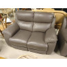 SALON CUIR ET SIMILI GRIS