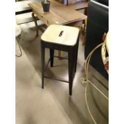 TABOURET METAL BOIS STYLE...