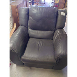 FAUTEUIL RELAX ELEC CUIR GRIS