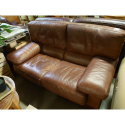 CANAPE CUIR BRUN