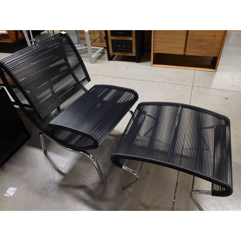CHAISE SPAGHETTI + REPOSE PIED