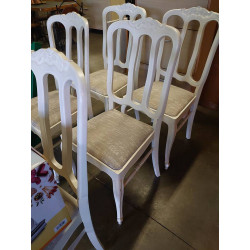 6 CHAISES PATINEE LOUIS XV