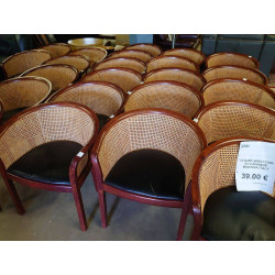 CHAISE SIMILI CUIR ET...
