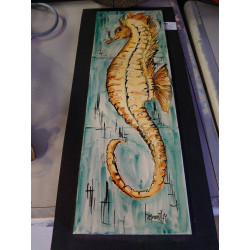 DECO CERAMIQUE HIPPOCAMPE