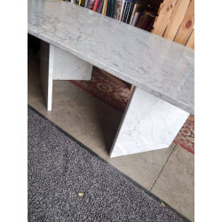 TABLE BASSE MARBRE BLANC