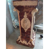 POTICHE SUR COLONNE FAIENCE