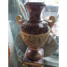 POTICHE SUR COLONNE FAIENCE