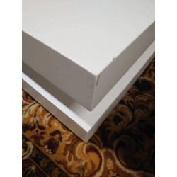 TABLE BASSE CARREE BLANCHE