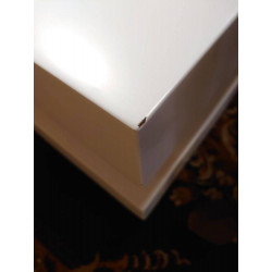 TABLE BASSE CARREE BLANCHE