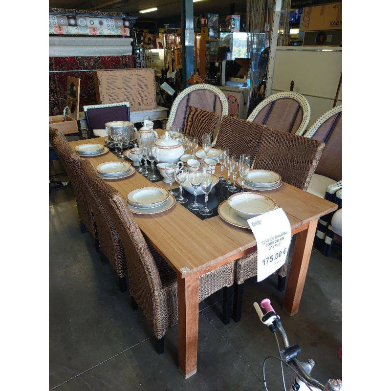 TABLE BOIS ET PIERRE EN L ETAT