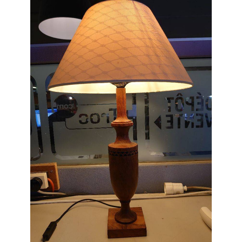 LAMPE BOIS AFRICAIN