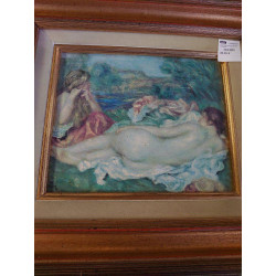 HUILE SUR PANNEAU FEMME...