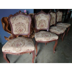 4 CHAISES ANCIENNES...