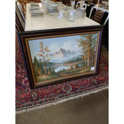 HUILE SUR TOILE MONTAGNE GULLEN