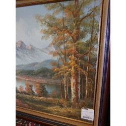 HUILE SUR TOILE MONTAGNE GULLEN