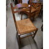 4 CHAISES ASSISES PAILLEES