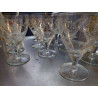 SERVICE DE 47 VERRES CISELES