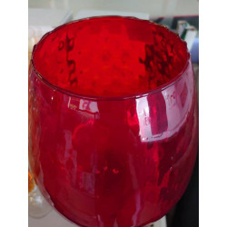 VASE VERRE ROUGE GM