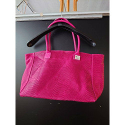 SAC CUIR ROSE
