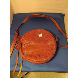 SAC PAUL MARIUS ROND CUIR BRUN