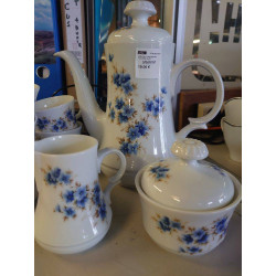 SERVICE A CAFE BAVARIA FLEURS BLEUES