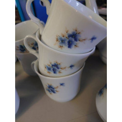 SERVICE A CAFE BAVARIA FLEURS BLEUES