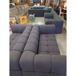 CANAPE STYLE BUBBLE TISSU GRIS