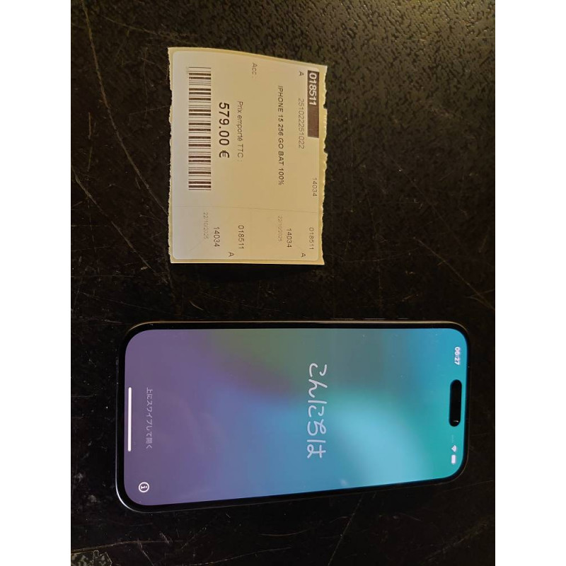IPHONE 15 256 GO BAT 100%