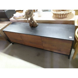 MEUBLE TV BOIS NATUREL 26331