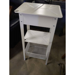 SELLETTE BLANC METAL