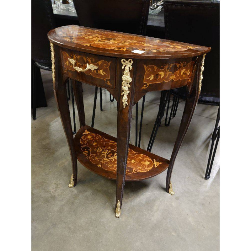 CHEVET STYLE MARQUETE 1 TIROIR