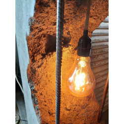 LAMPE DECO ARTISANALE BETON VERNI 30X30X110CM