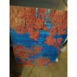 PLAQUE DE GRAVURE ABSTRAITE