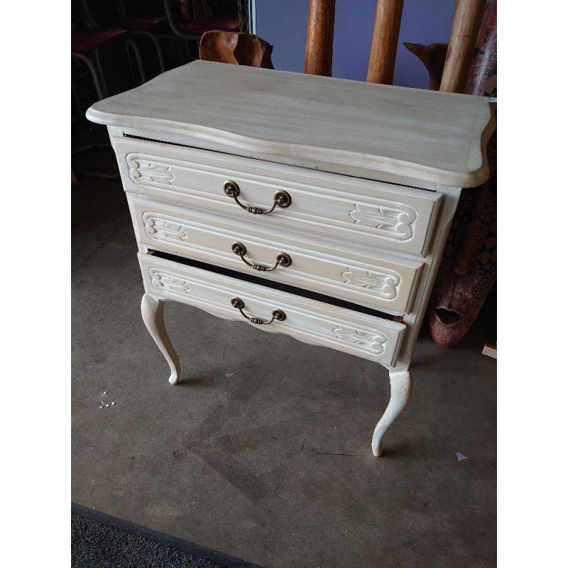 COMMODE PATINEE ECRU