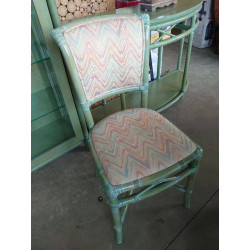 LOT DE 8 CHAISES VERTES