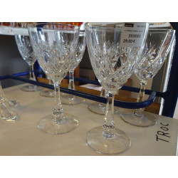 6 VERRES CRISTAL TAILLE