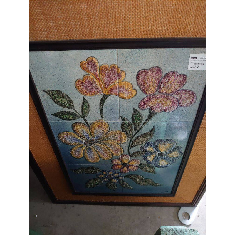 CADRE CARRELAGE VINTAGE SIGNE