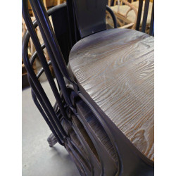 CHAISE TOLIX BOIS METAL