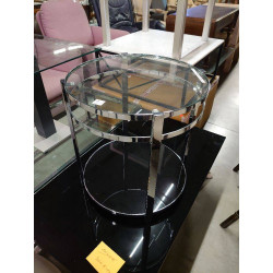 TABLE RONDE CHROMEE