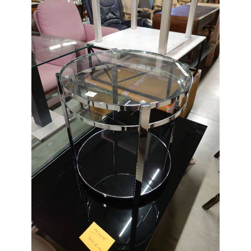 TABLE RONDE CHROMEE