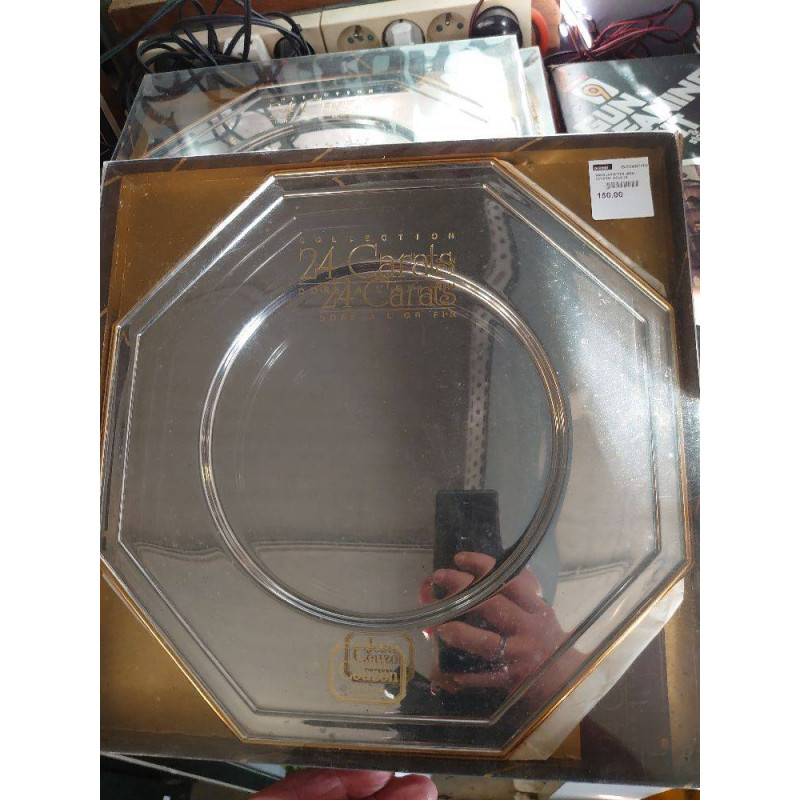 SOUS ASSIETTES JEAN COUZON  GOLD 24