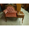 MEUBLE TELEPHONE VELOURS ROSE