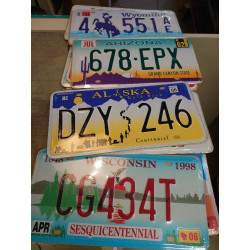 PLAQUE IMMATRICULATION ETATS UNIS