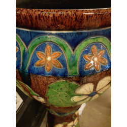 CACHE POT SUR SOCLE STYLE ROSEVILLE