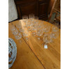 LOT DE VERRES CISELES