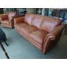 SALON CUIR BRUN 3+1 QUALITE SUPERIEURE