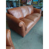 SALON CUIR BRUN 3+1 QUALITE SUPERIEURE