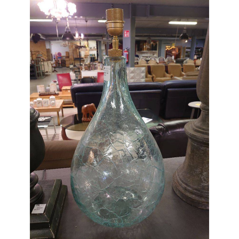 LAMPE VERRE CRAQUELE