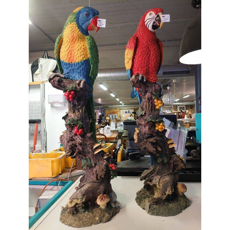 PERROQUET RESINE 80 CM