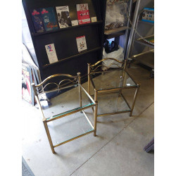 PAIRE DE CHEVETS LAITON